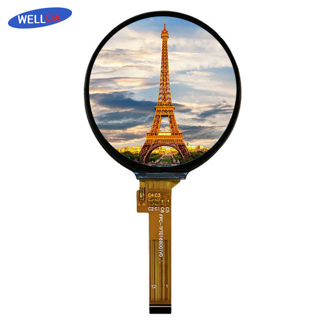 RGB Vertical Stripe Round LCD Display ROHS Round LCD Screen